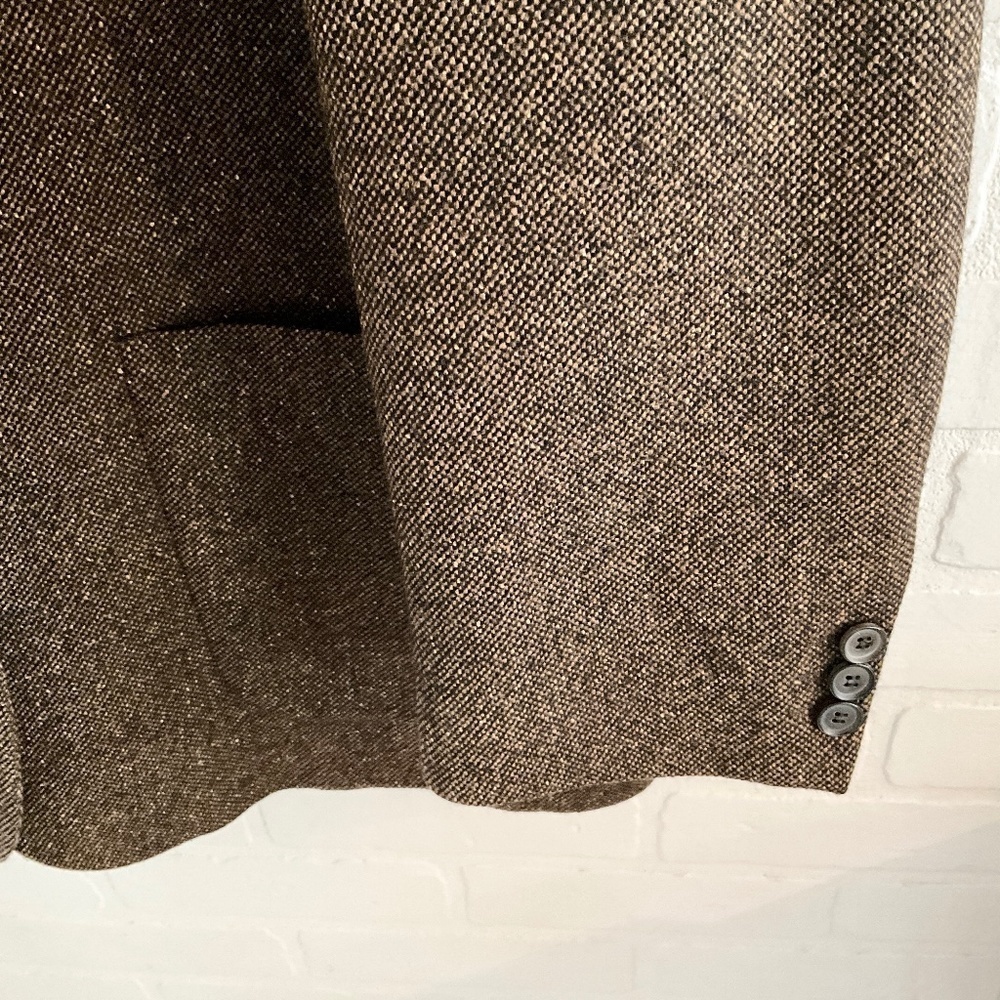 Hugo Boss Sirrah Silk Wool Tweed Blazer Quiet Luxury Hazelnut Brown US 48L - Picture 9 of 16
